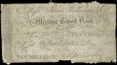 British Provincial, Wales, GLAMORGANSHIRE, Merthyr Tydfil, Merthyr Tydvil Bank, Ten Shillings, 8 May 1820, for...