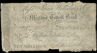 British Provincial, Wales, GLAMORGANSHIRE, Merthyr Tydfil, Merthyr Tydvil Bank, Ten Shillings, 8 May 1820, for...