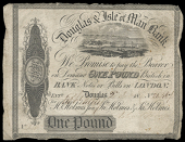 Isle of Man, Douglas & Isle of Man Bank, One Pound, 2 January 1845, no. 20467, for Henry Holmes Jnr, John Holmes &...