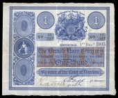 Scotland, The British Linen Co, One Pound, 1 December 1903, 018/027, printed signature of C. Hogg, signed on behalf...