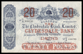 Scotland, The Clydesdale Bank Ltd, Twenty Pounds, 8 November 1939, S/B 0000763, Mitchell-Young signatures (Douglas...