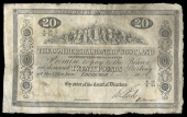 Scotland, The Commercial Bank of Scotland, Twenty Pounds, 1 May 1856, 6/A 29/95, signatures of J.W. Reide and...