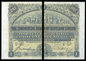 Scotland, The Commercial Bank of Scotland Ltd, One Pound, 4 January 1906, 17/L 173/347, printed signature of L.M....