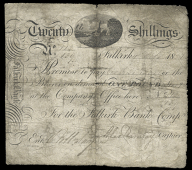 Scotland, The Falkirk Bank Co, One Pound, 1 October 1821, no. 112/139, on watermarked paper, signatures of Alex...