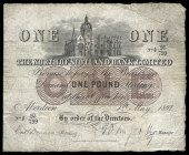 Scotland, The North of Scotland Bank Ltd, One Pound, 1 May 1897, A/P 95/799, signatures of William Scott and Donald...