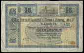 Scotland, The North of Scotland & Town & County Bank Ltd, Five Pounds, 1 March 1910, A 0024/0151, signatures of...