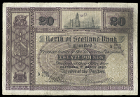 Scotland, North of Scotland Bank Ltd, Twenty Pounds, 1 March 1930, A 0091/0232, printed signature of Harvey Smith,...