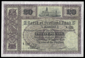 Scotland, North of Scotland Bank Ltd, Twenty Pounds, 1 March 1934, A 0120/0330, printed signature of Harvey Smith,...