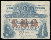 Scotland, The Royal Bank of Scotland, One Pound, 29 June 1919, Z 776491 printed signature of D.S. Lunan, signed by...