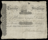 Scotland, J. Stewart Mackenzie, One Pound, 21 January 1823, no. 2/273, Pay to the Chamberlain of the Lewis, signed...