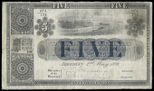 Scotland, The Town and County Bank Ltd, Five Pounds, 2 May 1898, no. 674/194, signatures of S. Adamson and R....