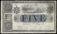 Scotland, The Town and County Bank Ltd, Five Pounds, 2 May 1898, no. 674/194, signatures of S. Adamson and R....