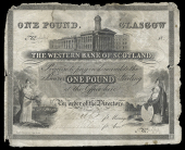 Scotland, The Western Bank of Scotland, One Pound, [———] 1837, No. 149/402, signatures of J. Smith and Walter...