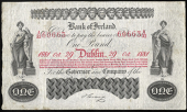 Ireland, Bank of Ireland, One Pound, 29 October 1881, A/33 60663, signature of J. Craig (BA 51; Pick –). Spots of...