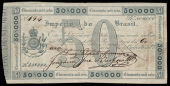 Brazil, Imperio do Brasil, Trocos de Cobre, One, Two, Five, Ten, Twenty, Fifty and One Hundred Milréis, 1833,...