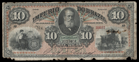 Brazil, Imperio do Brasil, Thesouro Nacioñal, One Milréis (2), c. 1870, c. 1879, Two Milréis, c. 1882, Ten...