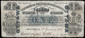 Canada, The Bank of British North America, One Dollar/One Piastre/Five Shillings, 1 January 1856, no. 100133,...