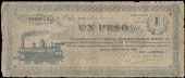 Chile, La Compania de F.F.C.C. Salitreros [The Nitrate Railways Company Ltd], One Peso and Five Pesos, both 28 July...