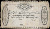 Denmark, Nationalbanken i Køpenhavn, One Rigsbankdaler, 1819, no. 751416 (Pick A53). Worn top edge with a few tears...