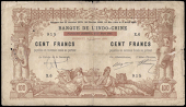 Djibouti, Banque de l’Indo-Chine, One Hundred Francs, 2 January 1920, X 6915, overprinted on Tahiti issue (Pick...