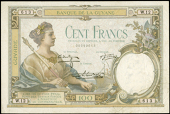 French Guiana, Banque de la Guyane, One Hundred Francs, 1933-42, W 12613, Halleguen-Constantin-Saint-Clair...