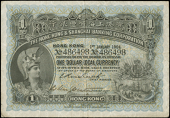 Hong Kong, The Hong Kong & Shanghai Banking Corporation, One Dollar, 1 January 1904, no. 486498, printed signature...