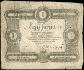 Hungary, Penzjegy [Finance Ministry], London, One Forint, 1860-1, no. 07804, printed signature of Lajos Kossuth...