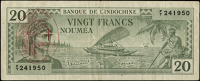 New Hebrides, Banque de l’Indo-Chine, Twenty-Five Francs, c. 1945, F/T 241950 (Pick 7). Very fine to good very...