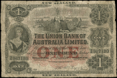 New Zealand, The Union Bank of Australia Ltd, One Pound, 1 March 1905, Wellington, 3/N 967180 (Pick S362b). Very...