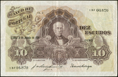 Portugal, Banco de Portugal, Ten Escudos, 31 August 1926, 1BF 06870 (Pick 121). Very fine 	£150-200
