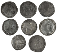 Charles I (1625-1649), Tower mint, Sixpences (8), all Gp D, mm. crown (SCBI Brooker 617-8; N 2241; S 2813) [8]. Fine