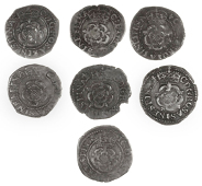 Charles I (1625-1649), Tower mint, Halfgroats (7), all Gp A, mm. lis (3), cross on steps (3, one over lis on obv.)...