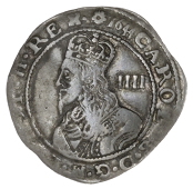 Charles I (1625-1649), Exeter mint, Groat, 1644, mm. rose, 1.59g/9h (Besly A-1; SCBI Brooker 1071, same dies; N...