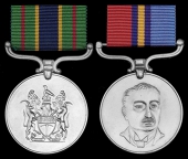 A rare Rhodesia Police Decoration for Gallantry (P.D.G.) pair awarded to Detective Sergeant-Major A. E. Katsiru,...