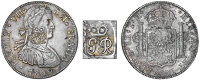 British Honduras, Countermarked series, c. 1810-20, Dollar, MEXICO, Ferdinand VII, 8 Réales, 1809th, Mexico City,...