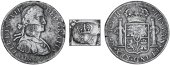 British Honduras, ——— Dollar, MEXICO, Ferdinand VII, 8 Réales, 1809th, Mexico City, military bust, obv....