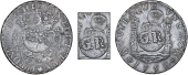 Jamaica, ——— Dollar, MEXICO, Ferdinand VI, 8 Réales, 1758mm, Mexico City, both sides centrally countermarked...