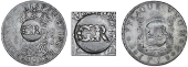 Jamaica, ——— Half-Dollar, MEXICO, Ferdinand VI, 4 Réales, 1758mm, Mexico City, both sides centrally...