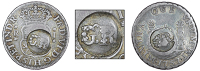 Jamaica, ——— Réal (valued at Ten Pence), viceroyalty of peru, Ferdinand VI, Réal, 1757jm, Lima, both sides...