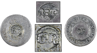 Jamaica, ——— Half-Réal (valued at Five Pence), viceroyalty of peru, Ferdinand VI, Half-Réal, 1758jm, Lima,...