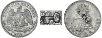 Cuba, MEXICO, Second Republic, Peso, 1872, Guanajuato, obv. countermarked with incuse key (short variety),...