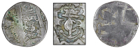 St. DOMINGUE (Cap-FRANçAIS), Authority of July 1781, One Escalin, a Spanish-American cob 2 Réales trimmed to a...