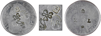 St. Bartholomew (St. Barts), ——— Fourteen Stuivers (c. 1825), France, Louis XV, Quarter-Écu, 1728, obv....