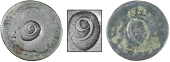 St. Bartholomew (St. Barts), ——— Nine Stuivers (c. 1821), Charles IIII, a Spanish-American Réal, 1797, obv....