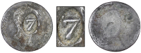 St. Bartholomew (St. Barts), ——— Seven Stuivers (c. 1821), FRANCE, Napoléon, Half-Franc [1802-7], obv....