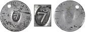 St. Bartholomew (St. Barts), ——— Seven Stuivers (c. 1834), a Spanish-American Réal, one side countermarked...