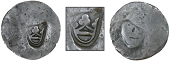 St. Bartholomew (St. Barts), One Stuiver (c. 1797), an undersize flan, perhaps billon, one side countermarked with a...