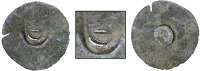 St. Bartholomew (St. Barts), One Stuiver (c. 1808), an undersize flan, one side countermarked with a crown raised...
