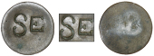 St. Eustatius (Statia), Authority of December 1797, One Stuiver, a copper flan, one side countermarked with incuse...