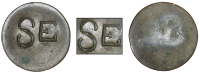 St. Eustatius (Statia), Authority of December 1797, One Stuiver, a copper flan, one side countermarked with incuse...